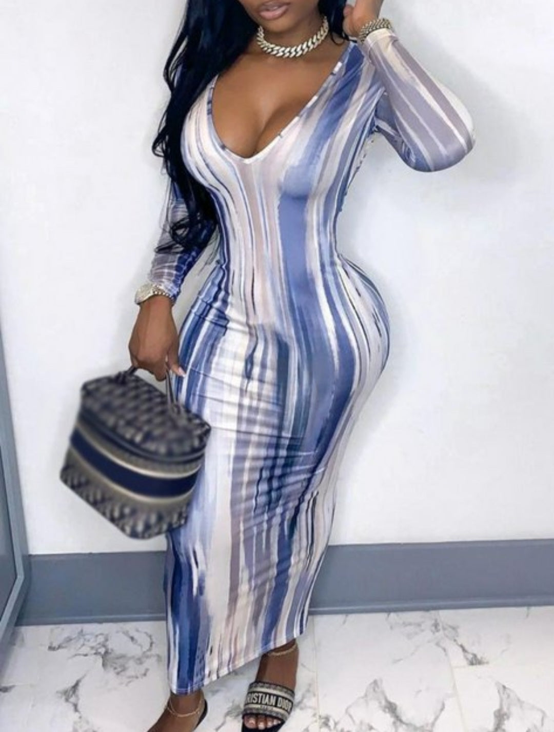 Sexy Blue Dress small