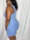 Light Blue Magic Mini Dress