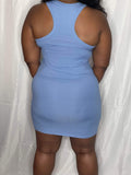 Light Blue Magic Mini Dress